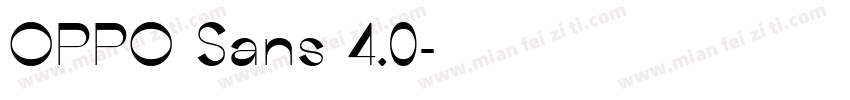 OPPO Sans 4.0字体转换